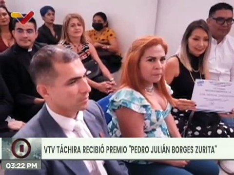 Periodistas de VTV Táchira recibieron el premio “Pedro Julián Borges Zurita”