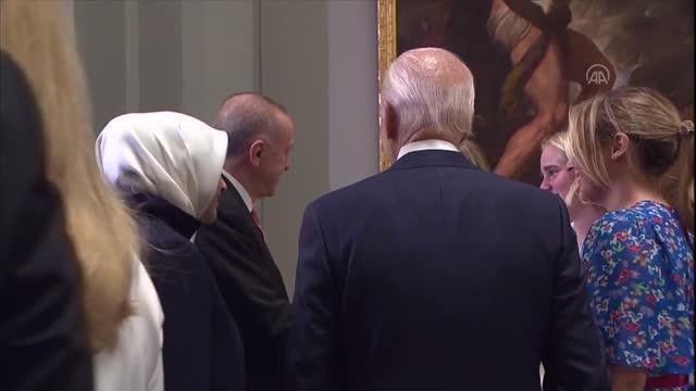 Cumhurbaşkanı Erdoğan, NATO liderleri onuruna verdiği yemeğe katıldı