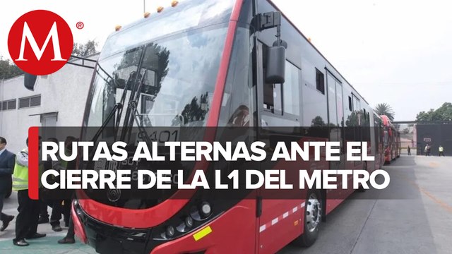 Conoce las rutas alternas ante el cierre parcial de la línea 1 del metro de la CdMx