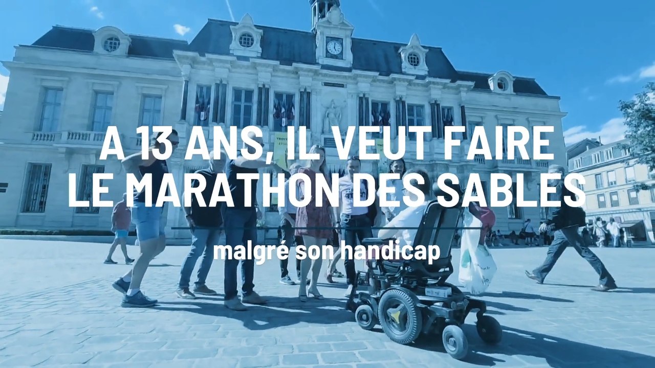Enzo, 13 ans, handicapé : il veut faire le Marathon des sables