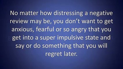 How to handle negative online reviews about your small business