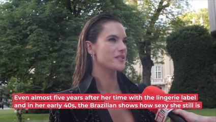 Alessandra Ambrosio In School Girl Look - Flashing Her Behind!