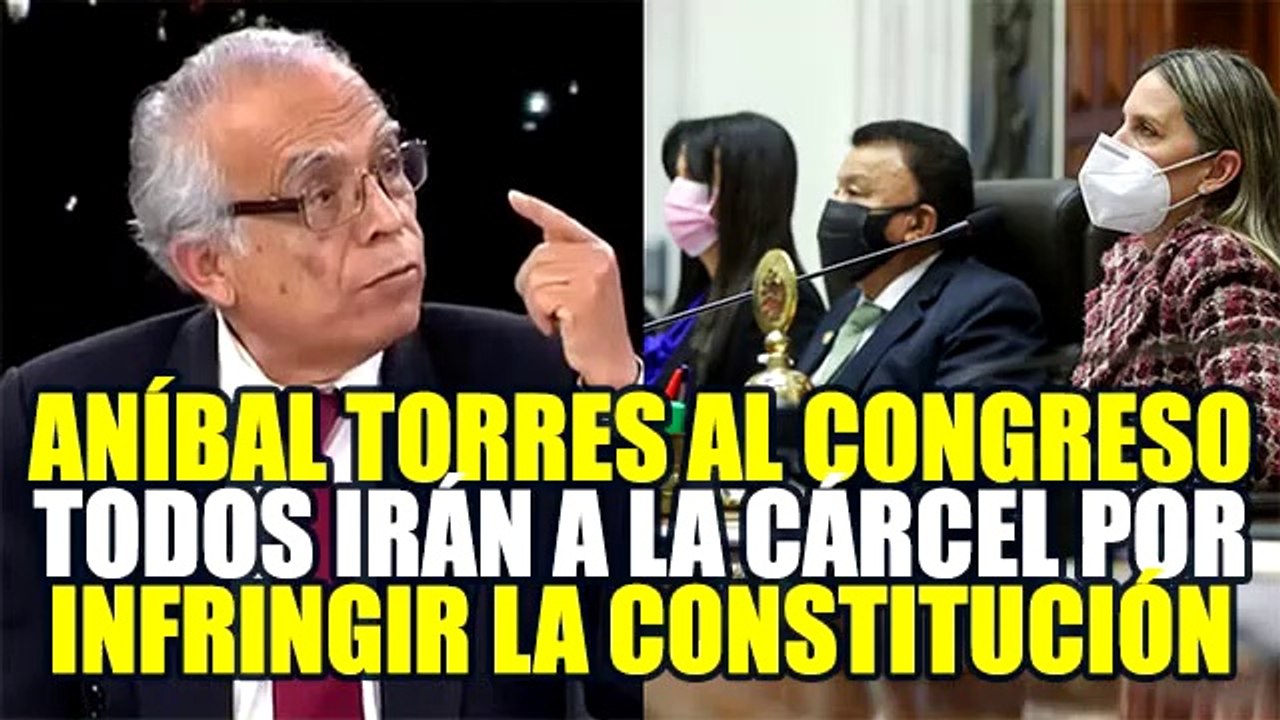 ANÍBAL TORRES REALIZARÁ UNA ACCIÓN DE INCONSTITUCIONALIDAD CONTRA LEY DE VOTO DE CONFIANZA