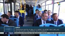 China realiza donativo de 100 autobuses de transporte público a Siria
