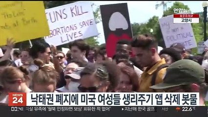 낙태권 폐지에 미 여성들 생리주기 앱 삭제 봇물