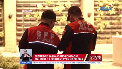 Seguridad sa Liwasang Bonifacio, mahigpit na binabantayan ng pulisya | UB