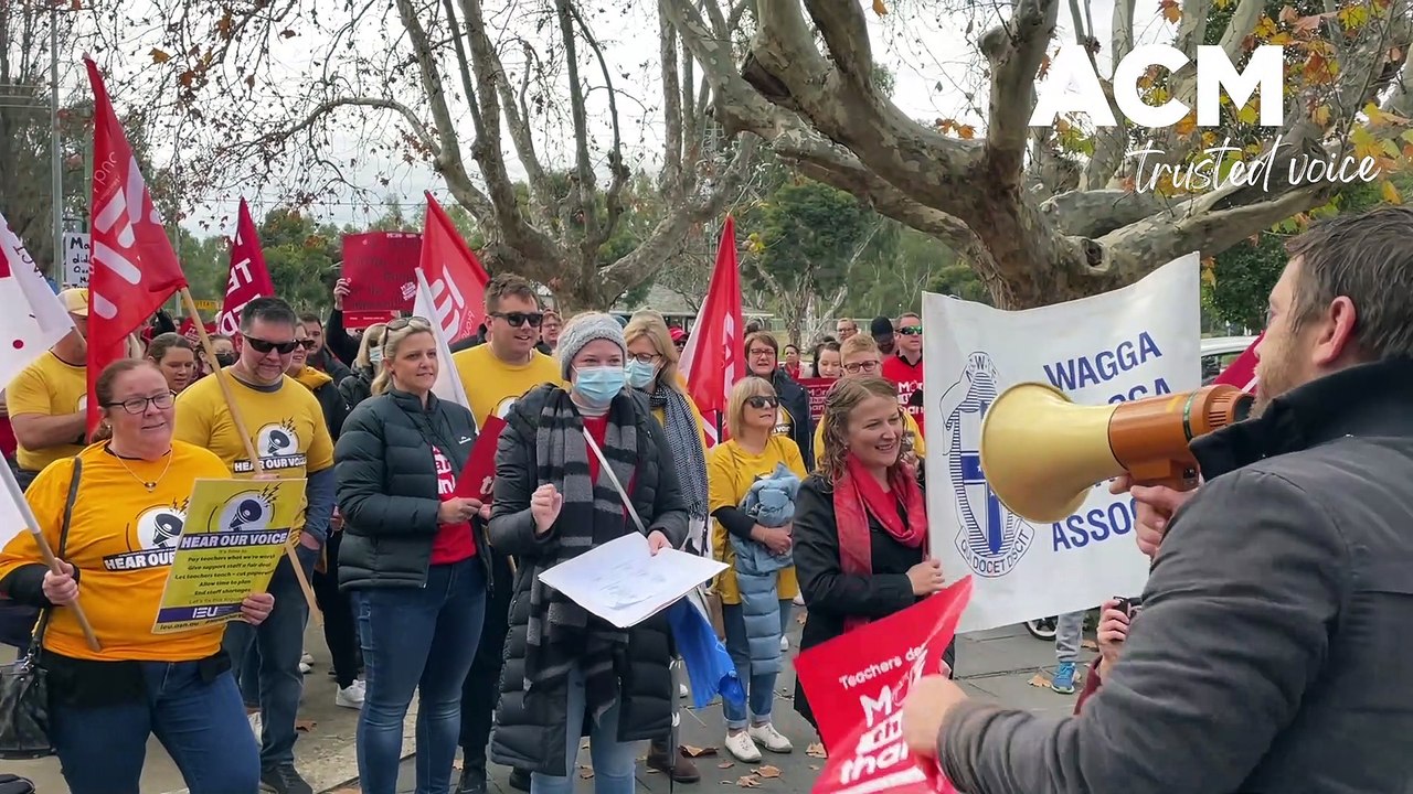 Wagga teacher’s strike | 30.06.22 | The Daily Advertiser