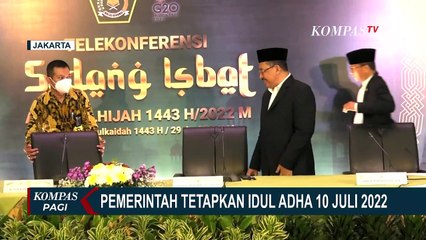 Hasil Sidang Isbat, Pemerintah Tetapkan Idul Adha 1443 H Jatuh pada Minggu 10 Juli 2022