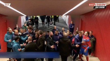 La police obligée d'intervenir lors d'une bagarre entre les joueurs de l'Atlético de Madrid et de Manchester City