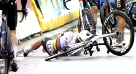 Julian Alaphilippe contraint à l'abandon sur la Flèche Brabançonne après une lourde chute