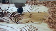 Very beautiful and royal bed design has been designed in a very beautiful way by CNC machine