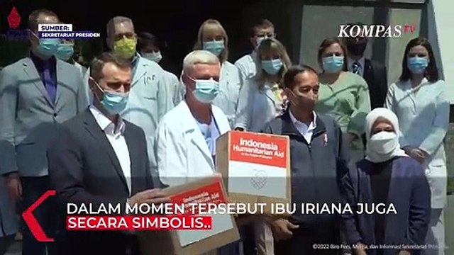 Momen Warga Ukraina Korban Perang Menangis di Pelukan Ibu Iriana