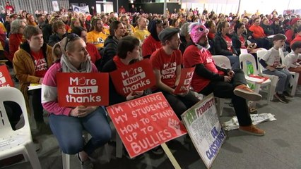 Public and Catholic teachers striking in NSW and the ACT