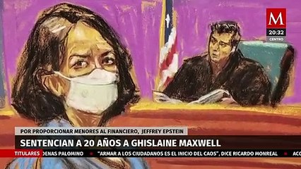 Sentencian a 20 años de prisión a Ghislaine Maxwell