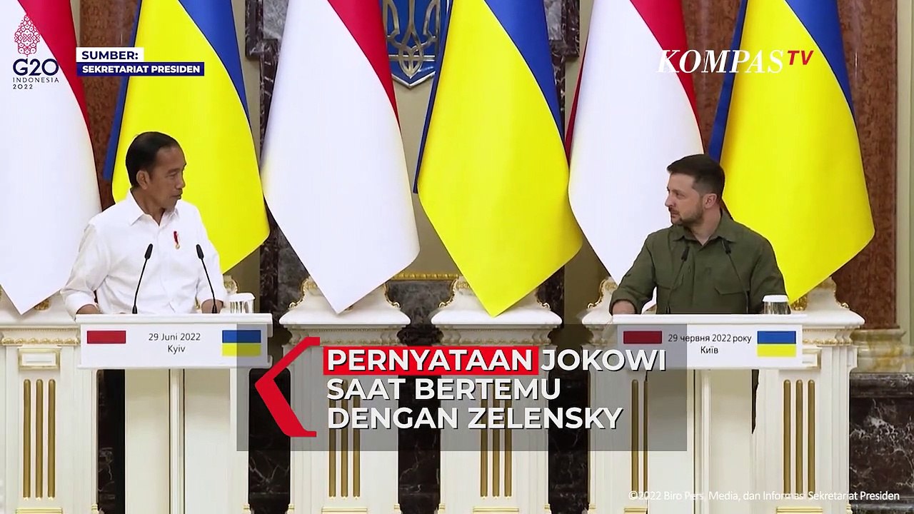 [FULL] 6 Poin Pernyataan Jokowi saat Bertemu Zelensky di Kyiv Ukraina