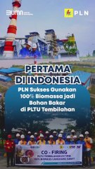 First in Indonesia 100% use of biomass (Co-Firing) for Steam Power Plants.