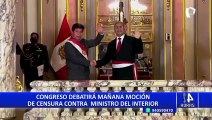 Mañana se debatirá moción de censura contra el ministro del Interior: bancadas a favor y en contra