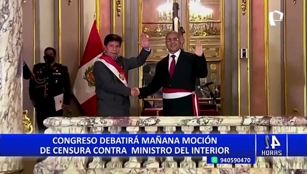 Mañana se debatirá moción de censura contra el ministro del Interior: bancadas a favor y en contra
