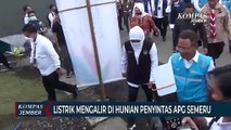 Hunian Penyintas APG Gunung Semeru Mulai Teraliri Listrik