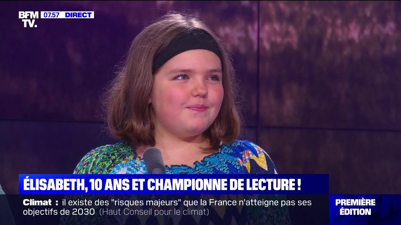 Élisabeth, 10 ans et championne de lecture