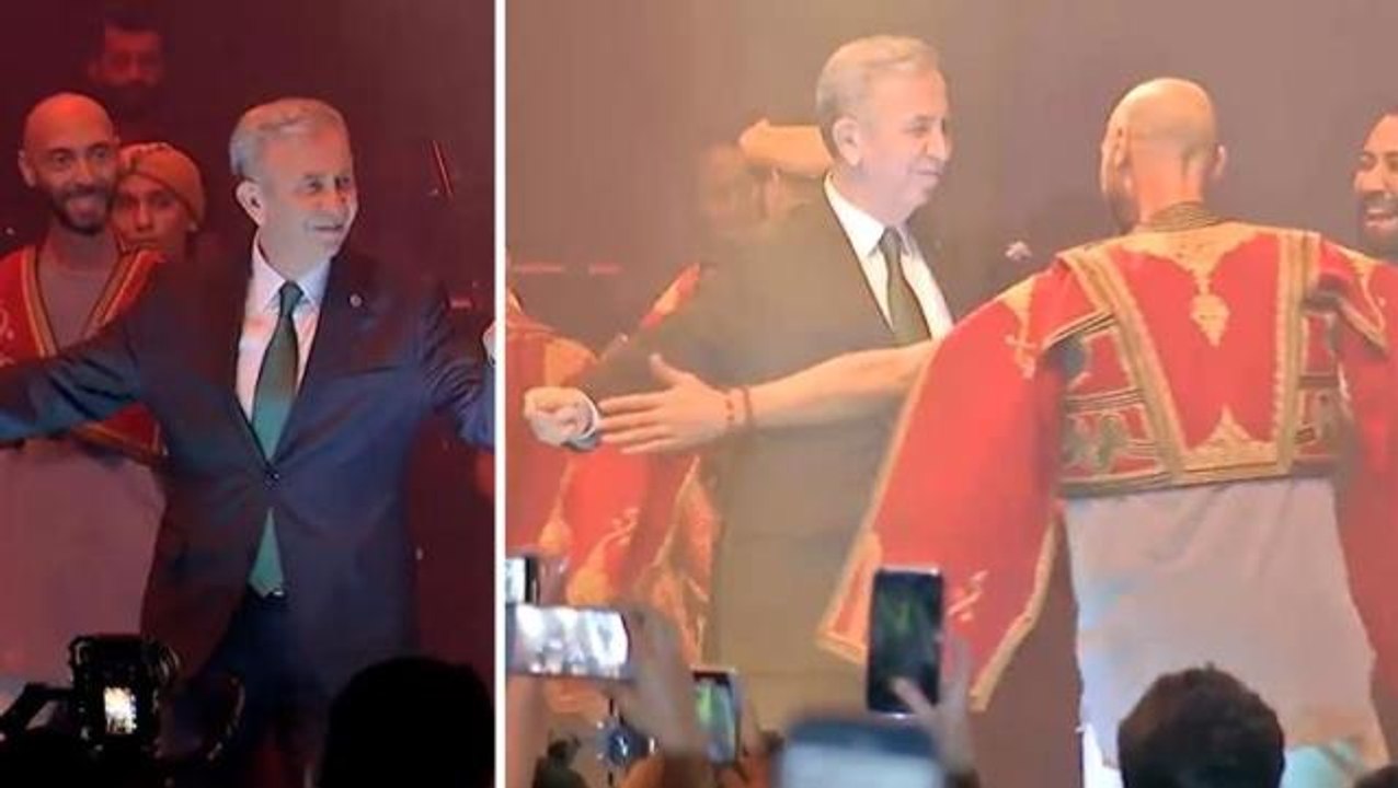 Mansur Yavaş, 3 yılda neler yaptığını anlattığı törende Tan Taşçı karşılıklı Ankara havası oynadı