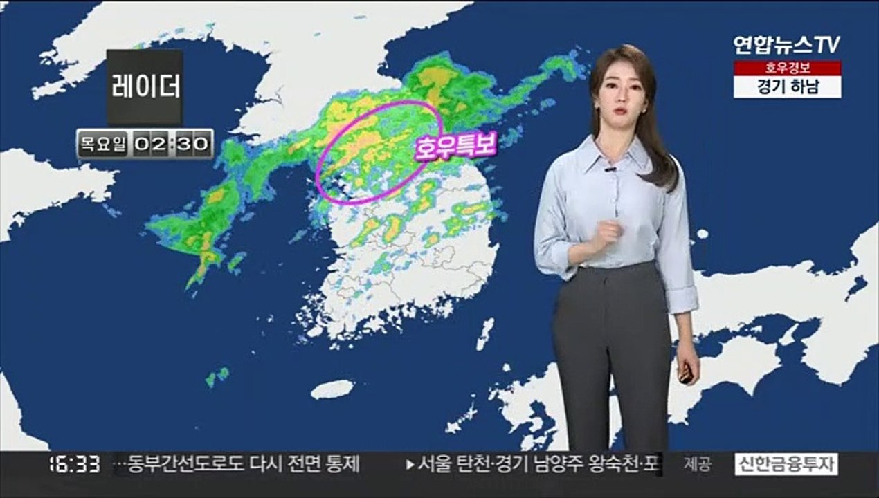 [날씨] 수도권 호우경보...내일까지 중부 강한 비