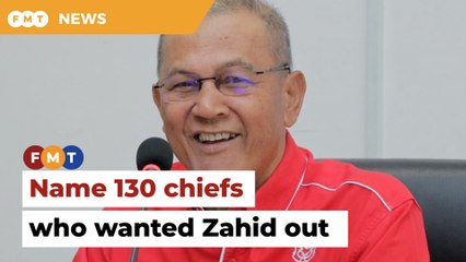 Name the 130 division chiefs who wanted Zahid out, Tajuddin tol