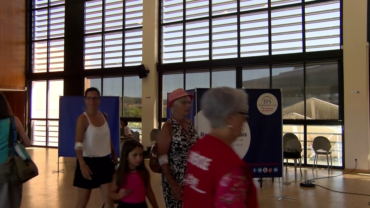 collecte de sang pour l'ESF à Martigues