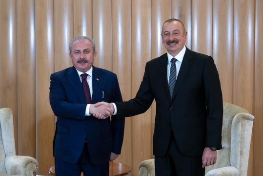 TBMM Başkanı Şentop, Azerbaycan Milli Meclis Başkanı Gafarova ile bir araya geldi