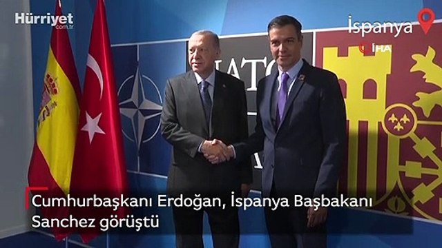 Cumhurbaşkanı Erdoğan, İspanya Başbakanı Sanchez görüştü