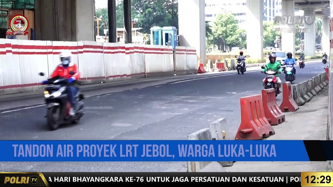 Tandon air Jebol Warga Luka Luka
