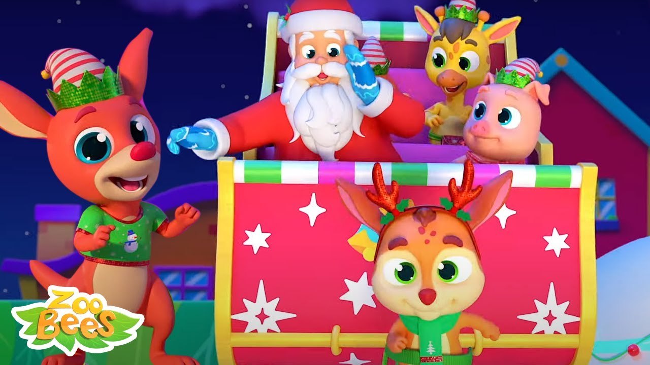 beş küçük elf - Popüler şiirler - Kids tv Turkey'den yılbaşı tekerlemeleri - Five Little Elves