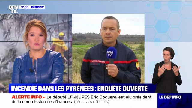 Incendie dans les Pyrénées-Orientales: les pompiers espèrent éteindre le feu dès ce soir, une enquête est ouverte