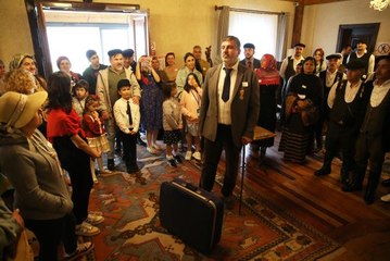 Giresun'da "zamanda yolculuk ile eğitim" metodu uygulandı