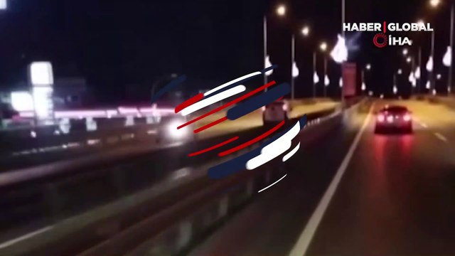 Çevreyolunda ters yönde ilerleyerek tehlike saçtı