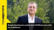 Draghi abandona la cumbre de la OTAN por una crisis en su Gobierno