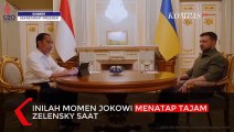 Momen Jokowi Lempar Tatapan Tajam ke Zelensky saat di Meja Bundar, Suasana Jadi Tegang