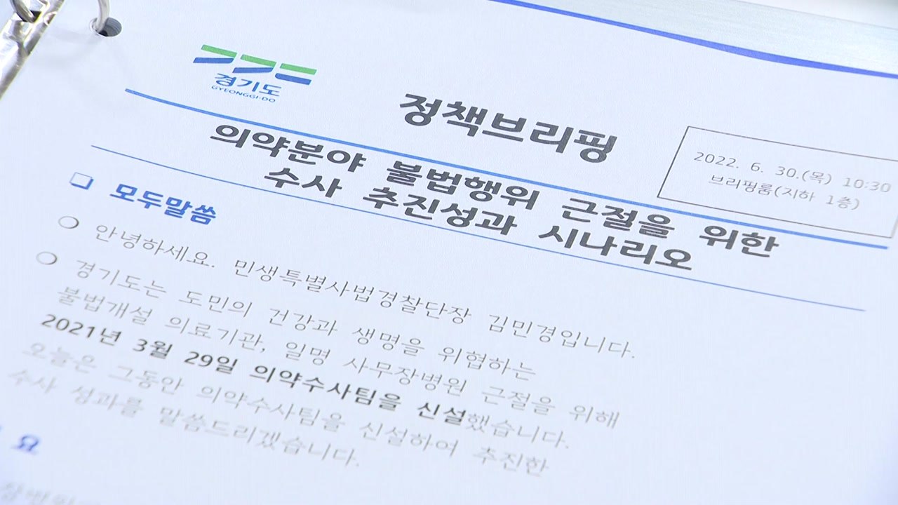[경기] 요양·의료급여 630억 횡령 등 의약 불법행위 적발 / YTN