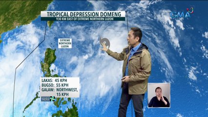 Bagyong Domeng, nabuo sa extreme northern Luzon; Bagyong Caloy, nakalabas na ng PAR | 24 Oras
