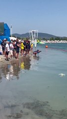 Dario Verani, l'arrivo e l'urlo liberatorio dopo l'oro ai Mondiali di Budapest nella 25 km