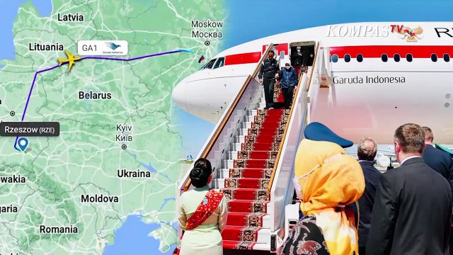 Ini Rute Pesawat Jokowi ke Rusia, Tak Lewati Langit Ukraina