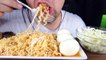 ASMR EATING RAMEN NOODLES + BOILED EGGS + CABBAGE SALAD IN SAUCE | ASMR EATING SHOW MUKBANG