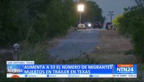 Hallan 53 migrantes muertos en un camión en Texas