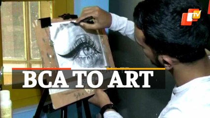 J&K Sketch Artist, Basit Faraz  Captures Surrealism In Brushstrokes