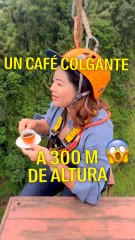 ¿Te atreverías a reservar mesa en este “café colgante”?