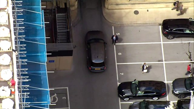 Boris Johnson makes his way to Parliament