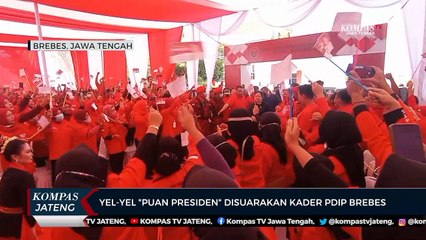 Yel-Yel Puan Presiden Disuarakan Kader PDIP Brebes