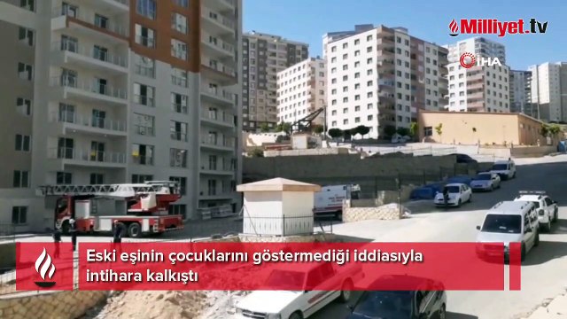 Eski eşinin çocuklarını göstermediği iddiasıyla intihara kalkıştı