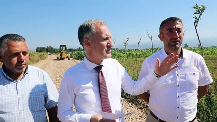 İnegöl'de arazi yollarında 'kalıcı çözüm, konforlu ulaşım'