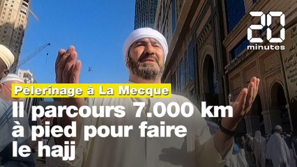 Pèlerinage à la Mecque : Il parcours 7000 km à pied pour faire le hajj